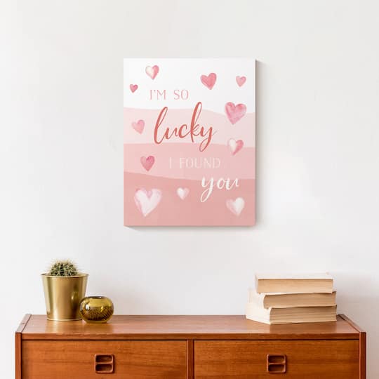 Lucky I Found You 11" x 14" Canvas Wall Art